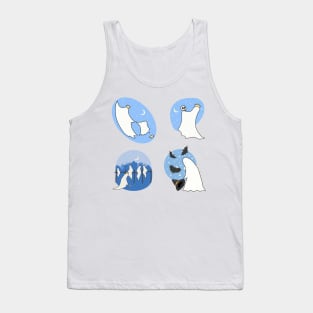 Ghosts at night sticker pack Tank Top